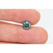1.51 Carat Fancy Green Color Round Shape Loose Real Diamond I1 Certified Enhanced 7.24 MM For Wedding Ring