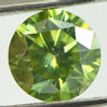 Fancy Green Round Cut Diamond 1.51 Carat VS2