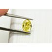 Oval Cut Diamond Fancy Yellow Color 1.32 Carat SI1