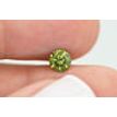 Round Shape Fancy Green Diamond 0.61 Carat I1