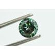 Loose Green Diamond Natural Enhanced Round Shape Fancy SI1 Certified 0.68 Carat