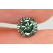 Loose Green Diamond Natural Enhanced Round Shape Fancy SI1 Certified 0.68 Carat