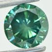 Loose Round Shape Diamond Fancy Green Color 1.42 Carat VS1 Certified Enhanced