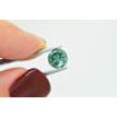 Loose Round Shape Diamond Fancy Green Color 1.42 Carat VS1 Certified Enhanced