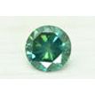 Loose Round Shape Diamond Fancy Green Color 1.42 Carat VS1 Certified Enhanced