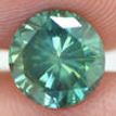 Loose Round Shape Diamond Fancy Green Color 1.42 Carat VS1 Certified Enhanced