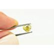 Heart Natural Diamond Fancy Yellow Color 0.80 Carat VS2