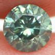 Loose Fancy Green Diamond Round Shape 0.61 ct SI1