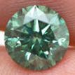 Loose Diamond Fancy Turquoise Color Round Shaped 1.54 Carat SI2