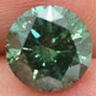 Round Diamond Green Color 2.70 Carat SI2