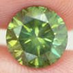 Round Diamond Fancy Green Color 2.04 Carat VS2