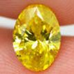 Oval Diamond Fancy Yellow 1.21 Carat SI2