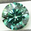 Round Diamond Fancy Green Color 0.58 Carat VS1