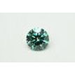 Round Diamond Fancy Green Color 0.58 Carat VS1