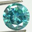 Round Diamond Fancy Turquoise Loose I1 1.71 Carat