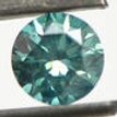 Loose Fancy Turquoise Round Diamond 0.54 Carat VS2