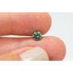 Round Shape Diamond Real Fancy Green Color Loose 0.66 Carat I1 Enhanced 5.52 MM