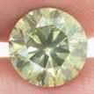 Round Cut Diamond Fancy Green 2.01 Carat SI1