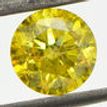 Loose Yellow Round Diamond 0.70 Carat SI3 