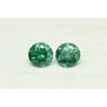 Diamond Pair Fancy Green Color Round 0.61 TCW SI1/2