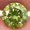 Round Green Diamond 2.01 Carat SI2 7.74X7.68 MM