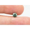 Fancy Vivid Green Color Round Shape Enhanced Loose Real Diamond 0.48 Carat VS2 For Engagement Ring