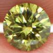 Loose Fancy Green Round Diamond 0.51 Carat VS2