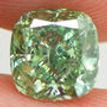 Cushion Cut Diamond Fancy Green Color 1.70 Carat SI1