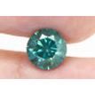 Round Cut Diamond Fancy Green 2.13 Carat VS2