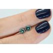 Round Diamond Matching Pair Fancy Green VS2 0.69 TCW