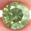 Round Cut Diamond Fancy Green Color 2.50 Carat SI1