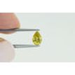 Pear Shape Diamond Fancy Yellow Color 0.76 Carat VVS2 Certified