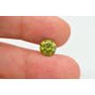 Round Diamond Fancy Green Color 2.14 Carat SI1