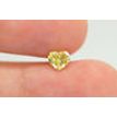 Loose Yellow Heart Diamond 0.70 Carat SI1