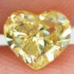 Loose Yellow Heart Diamond 0.70 Carat SI1