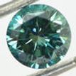 Loose Round Diamond Fancy Green 0.63 Carat VS1