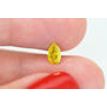 Pear Shape Diamond Fancy Yellow Color 0.51 Carat VS2