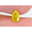 Pear Shape Diamond Fancy Yellow Color 0.51 Carat VS2
