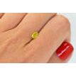 Pear Shape Diamond Fancy Yellow Color 0.51 Carat VS2