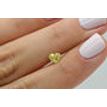 Yellow Heart Shape Diamond 0.71 Carat SI1 Certified