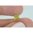 Princess Cut Diamond Fancy Yellow Color 1.03 Carat VS2