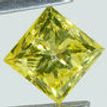 Princess Cut Diamond Fancy Yellow Color 1.03 Carat VS2