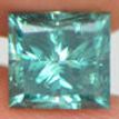 Loose Fancy Greenish Blue Princess Diamond 1.72 Carat SI1