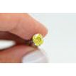 Yellow Cushion Cut Diamond 1.02 Carat VS1