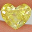 Loose Yellow Heart Diamond 1.02 Carat SI1