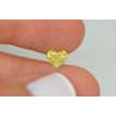 Loose Yellow Heart Diamond 1.02 Carat SI1