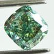 Cushion Cut Diamond Fancy Green Color 1.33 Carat SI2 