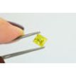 Princess Cut Diamond Fancy Yellow Color 0.90 Carat VS2 