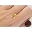 Princess Cut Diamond Fancy Yellow Color 0.90 Carat VS2 