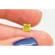 Loose Yellow Princess Diamond 0.82 Carat SI2